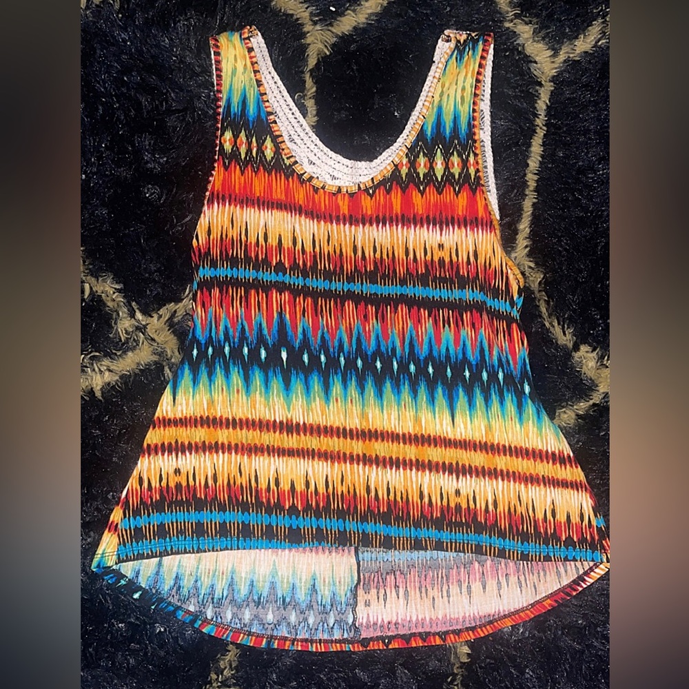 Colorful 100% Rayon Tank Top